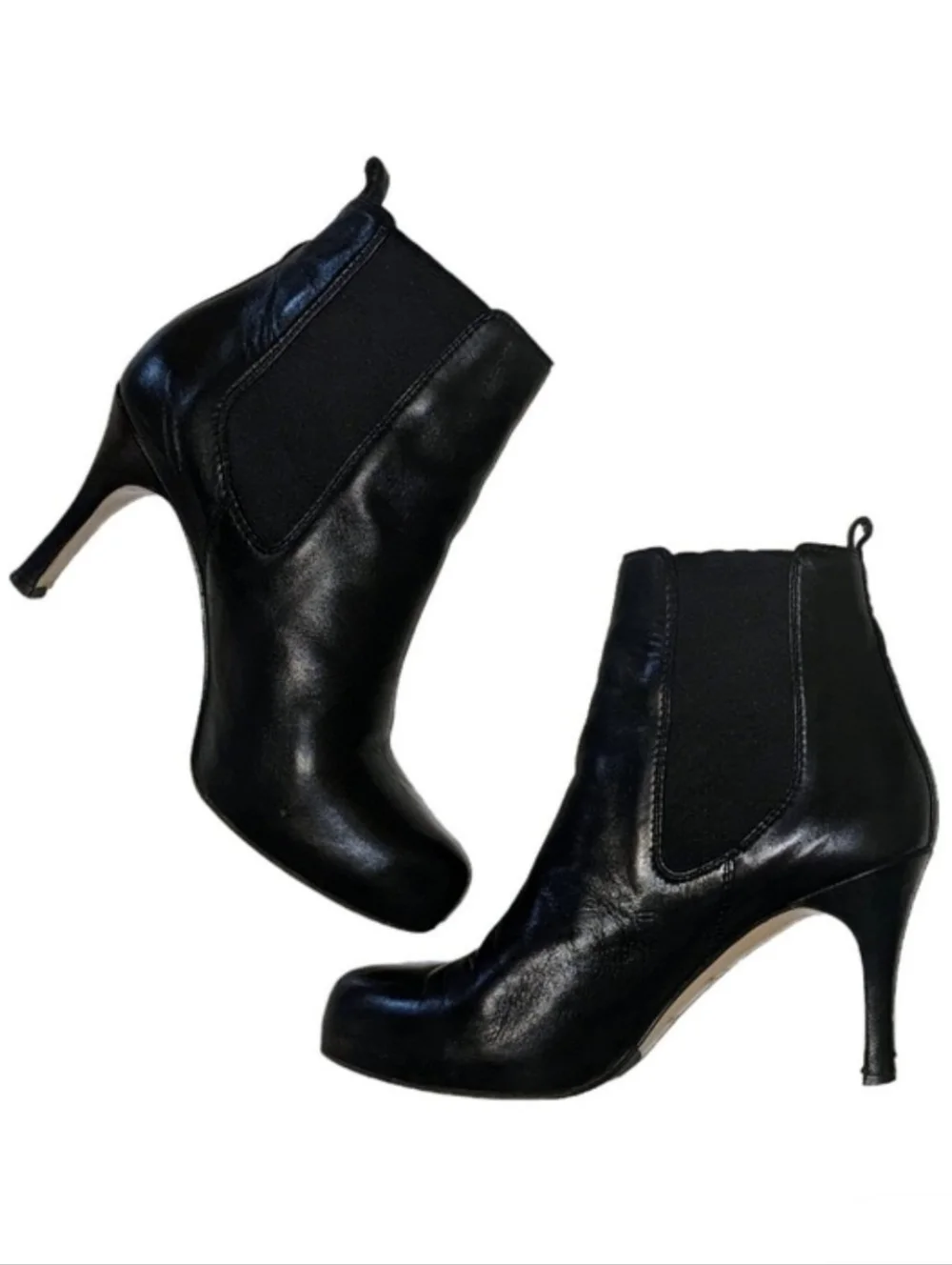 Luciano Padovan Black Heeled Booties Size 39